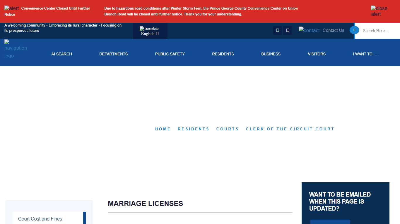 Marriage Licenses